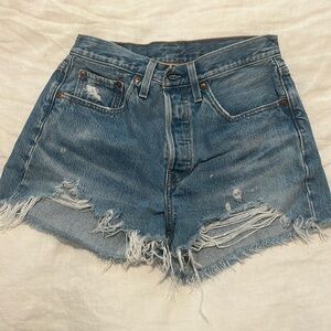 Levi Distressed Shorts